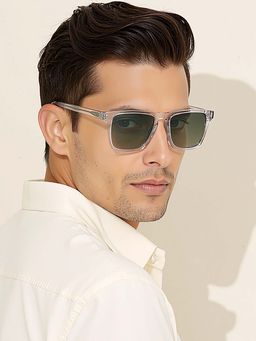 John Jacobs - Unisex Polarization & 100% UV Protected Grey Lens Full Rim Sunglasses