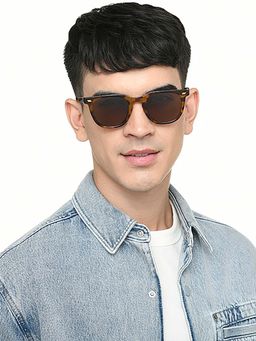 Vincent Chase - Unisex Polarization & 100% UV Protected Brown Lens Full Rim Sunglasses