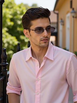Vincent Chase - Unisex Polarization & 100% UV Protected Pink Lens Full Rim Sunglasses