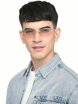 Vincent Chase - Unisex Polarization & 100% UV Protected Pink Lens Full Rim Sunglasses