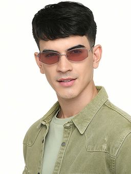 Vincent Chase - Unisex Polarization & 100% UV Protected Pink Lens Full Rim Sunglasses