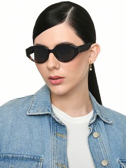 Vincent Chase - Women Polarization & 100% UV Protected Grey Lens Full Rim Sunglasses