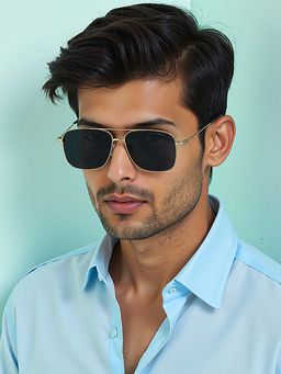 Vincent Chase - Unisex Polarization & 100% UV Protected Grey Lens Full Rim Sunglasses