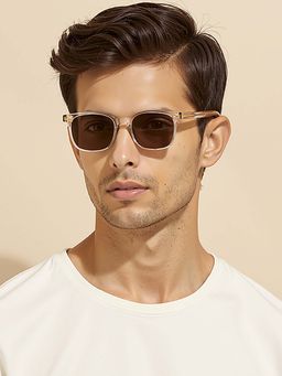 Vincent Chase - Unisex Polarization & 100% UV Protected Brown Lens Full Rim Sunglasses