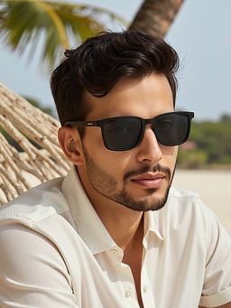 Vincent Chase - Unisex Polarization & 100% UV Protected Grey Lens Full Rim Sunglasses