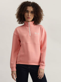 ELLE - Pink Solid Sweatshirt
