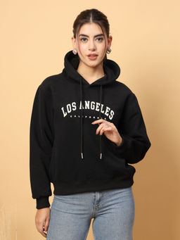 Mafadeny - Black Typography Hoodie