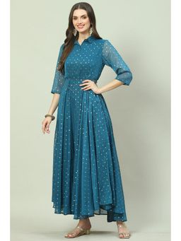 Biba - Teal Printed Dress