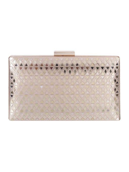 Mochi - Rose Gold Floral Cotton Clutch