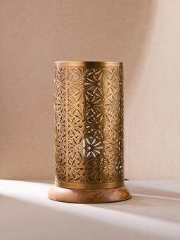 Fabindia - Brass Hemang Cutwork Metal Table Lamp