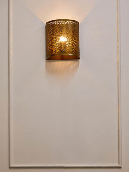 Fabindia - Brass Hemang Cutwork Metal Wall Lamp