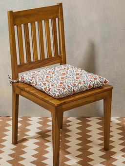 Fabindia - Nafisa Hand Block Cotton Printed Chair Pad