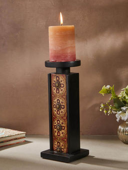 Fabindia - Zhuri Hand Painted Wooden Candle Holder