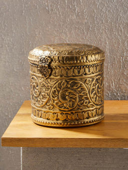 Fabindia - Golden Urvi Metal Utility Box