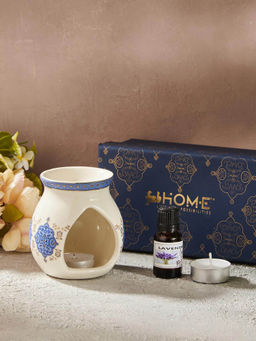 Fabindia - Blue Gulmohar Ceramic Diffuser