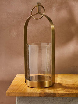Fabindia - Golden Urvi Blown Metal Table Lantern