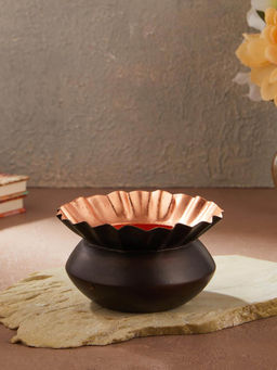 Fabindia - Copper Suramy Metal Candle Holder