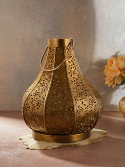 Fabindia - Golden Manjul Metal Table Lantern