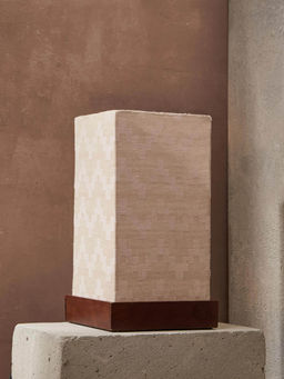 Fabindia - Beige Amrit Fabric Table Lamp Without Shade