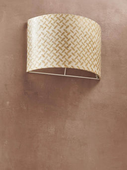 Fabindia - Beige Sitara Paper Wall Lamp