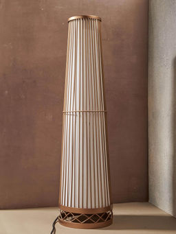 Fabindia - Copper Viransha Metal Floor Lamp Without Shade