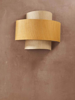 Fabindia - Mustard Nazm Fabric Wall Lamp