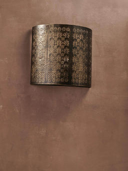 Fabindia - Black Veda Metal Wall Lamp