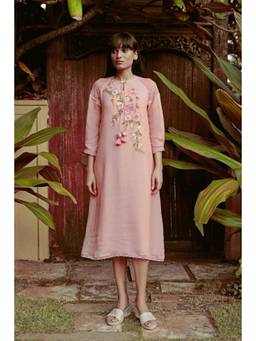 Kaveri - Pink Whimsical Garden Kismat Dress