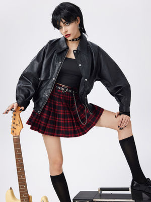 Buy Cider Faux Leather Zipper Jacket (XL) Online