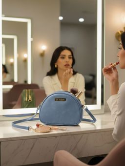 VISMIINTREND - Solid Blue Crossbody Sling Bag