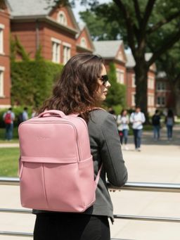 VISMIINTREND - Unisex Stylish Laptop Travel Backpack for Professional Business Use - Pink