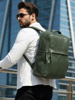 VISMIINTREND - Unisex Stylish Laptop Travel Backpack for Professional Business Use - Green