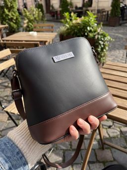 VISMIINTREND - Women Black Pu Sling Bag