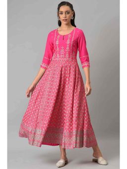 W - Pink Floral Dress