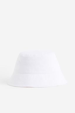 H&M - Men White Cotton Bucket Hat