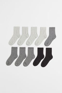 H&M - Boys And Girls Black 10-Pack Socks