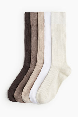 H&M - Women White 5-Pack Socks
