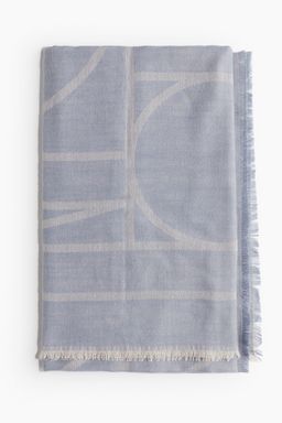 H&M - Women Blue Jacquard-Weave Scarf