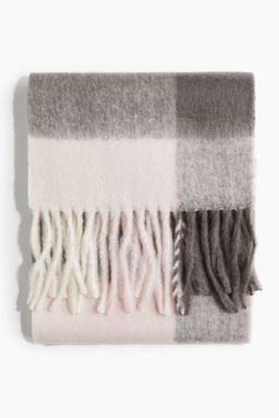 H&M - Women Pink Fringed Scarf
