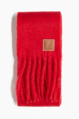 H&M - Women Red Fluffy Scarf
