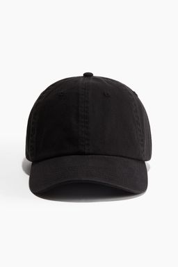 H&M - Men Black Cotton Twill Cap