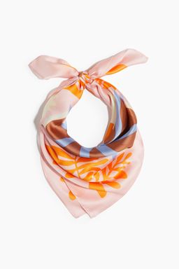 H&M - Women Pink Patterned Scarf