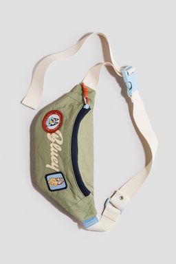 H&M - Boys Green Print-Motif Crossbody Bag