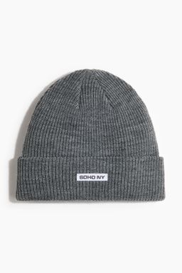 H&M - Men Grey Rib-Knit Beanie
