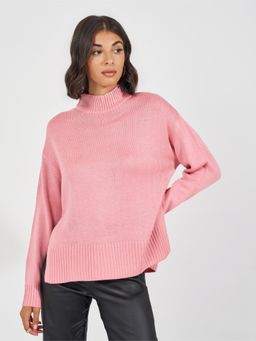 Styli - Pink Solid Sweater