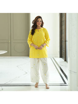 Urbanstree - Women's Cotton Embroidered Co-Ord Set