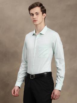 Turtle - Green Checks Shirt