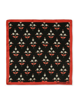 Soup by Sougat Paul - Black Color Pocket Square