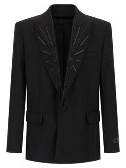 BALMAIN - Black Crystal Blazer