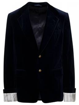 Gucci - Navy Blue Single Breasted Blazer